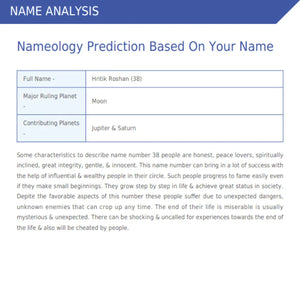 Numerology Name Suggestion Report – Platinum Plan