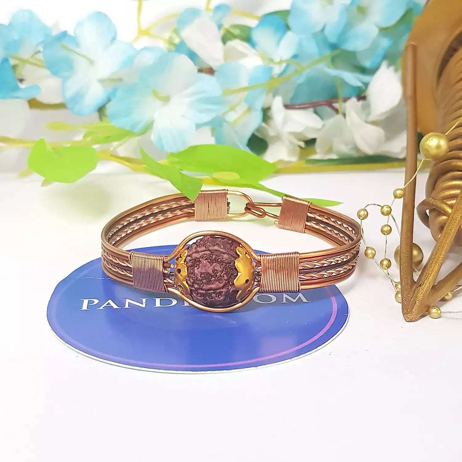 5 Mukhi Copper Rudraksha Bracelet