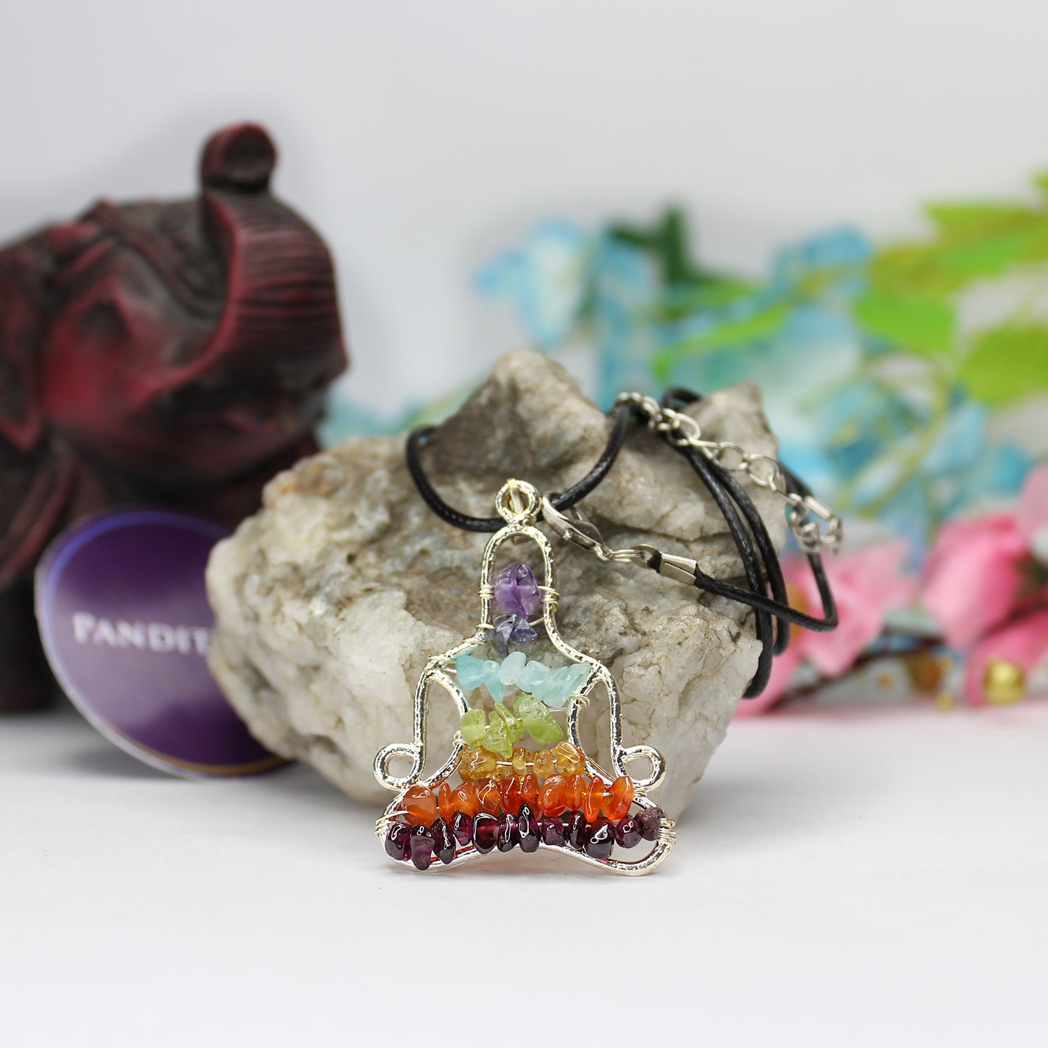 7 Chakra Buddha Pendant
