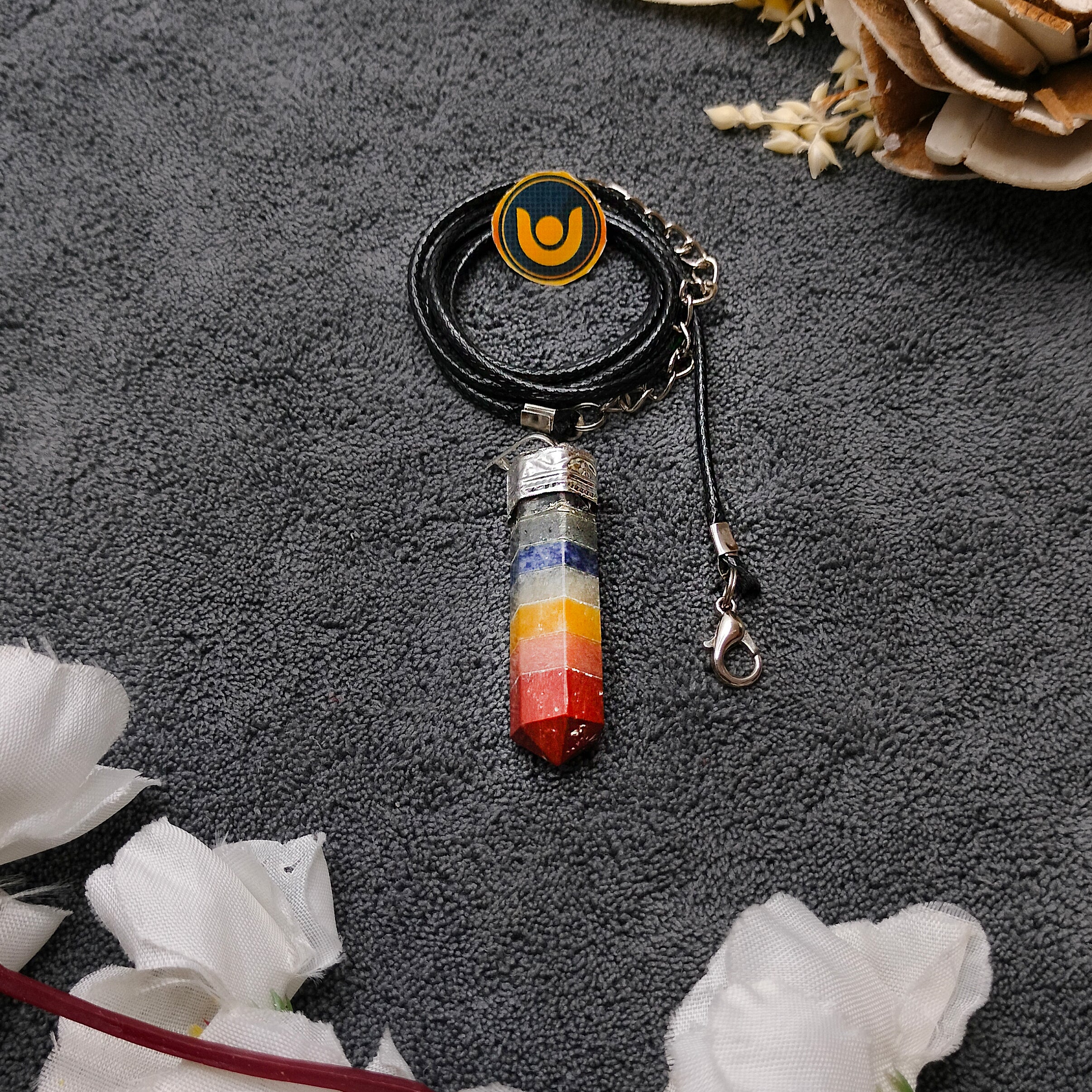 7 Chakra Cap Pencil Pendant