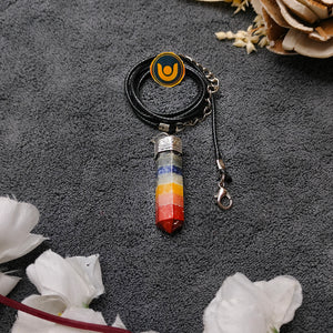 7 Chakra Cap Pencil Pendant
