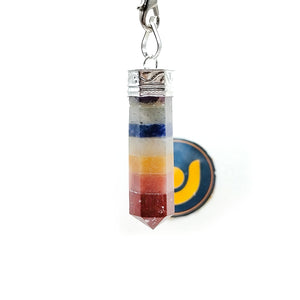 7 Chakra Cap Pencil Pendant