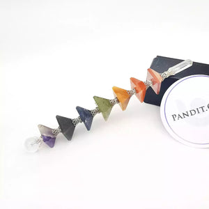 7 Chakra Pyramid Healing Stone Wand