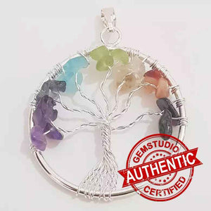 7 Chakra Tree of Life Pendant