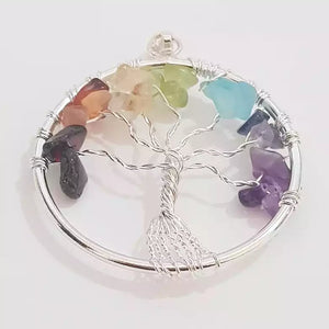 7 Chakra Tree of Life Pendant