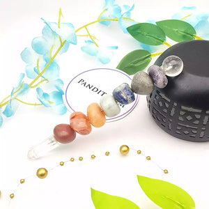 7 Chakra Tumble Healing Stone Wand