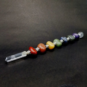 7 Chakra Tumble Healing Stone Wand