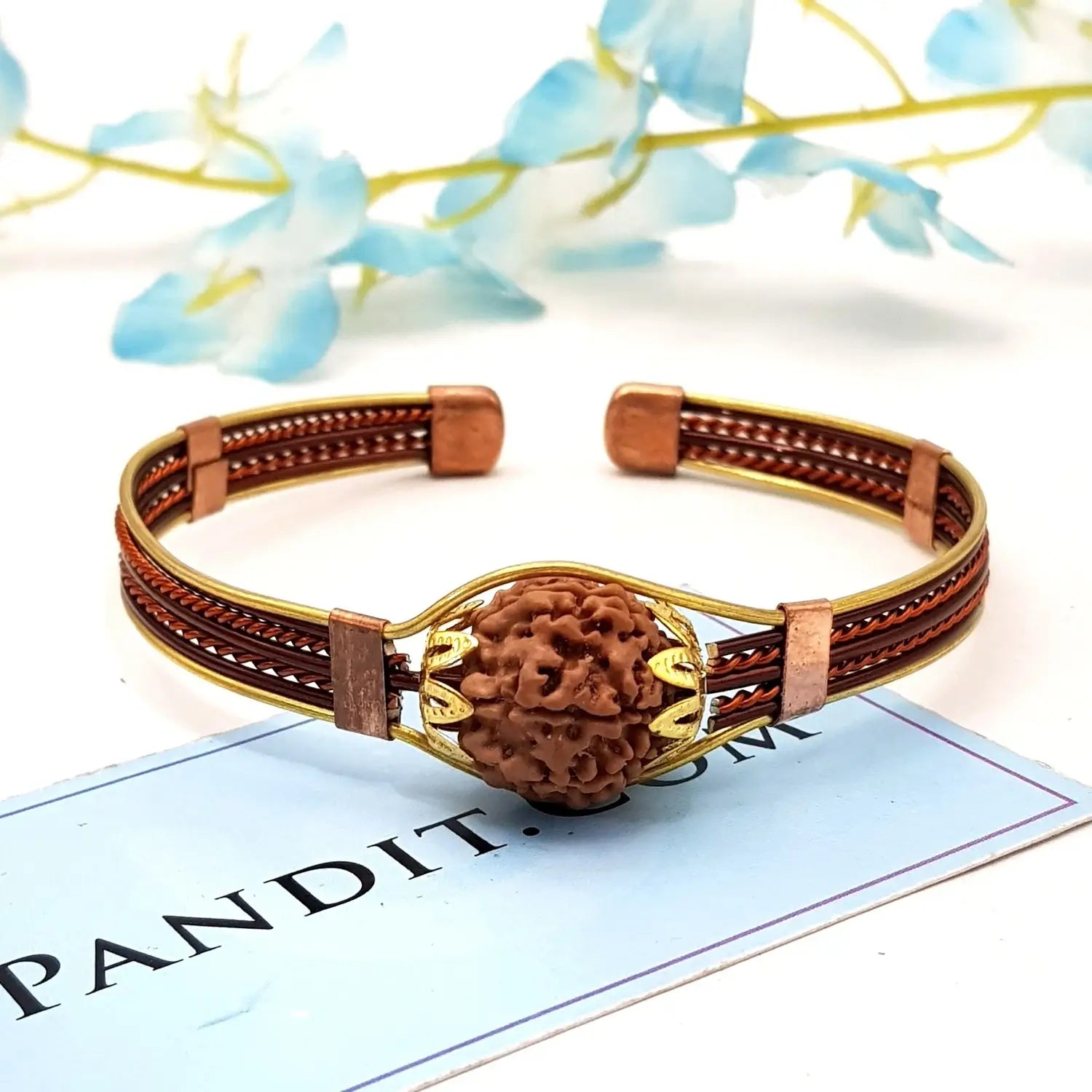 7 Mukhi Rudraksha Copper Bracelet