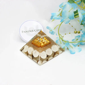 9 Plate Orgone Pyramid With Gomti Chakra