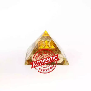 9 Plate Orgone Pyramid with Gomti Chakra