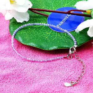 Amethyst Adjustable Diamond Cut Bracelet