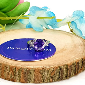 Amethyst Adjustable Ring