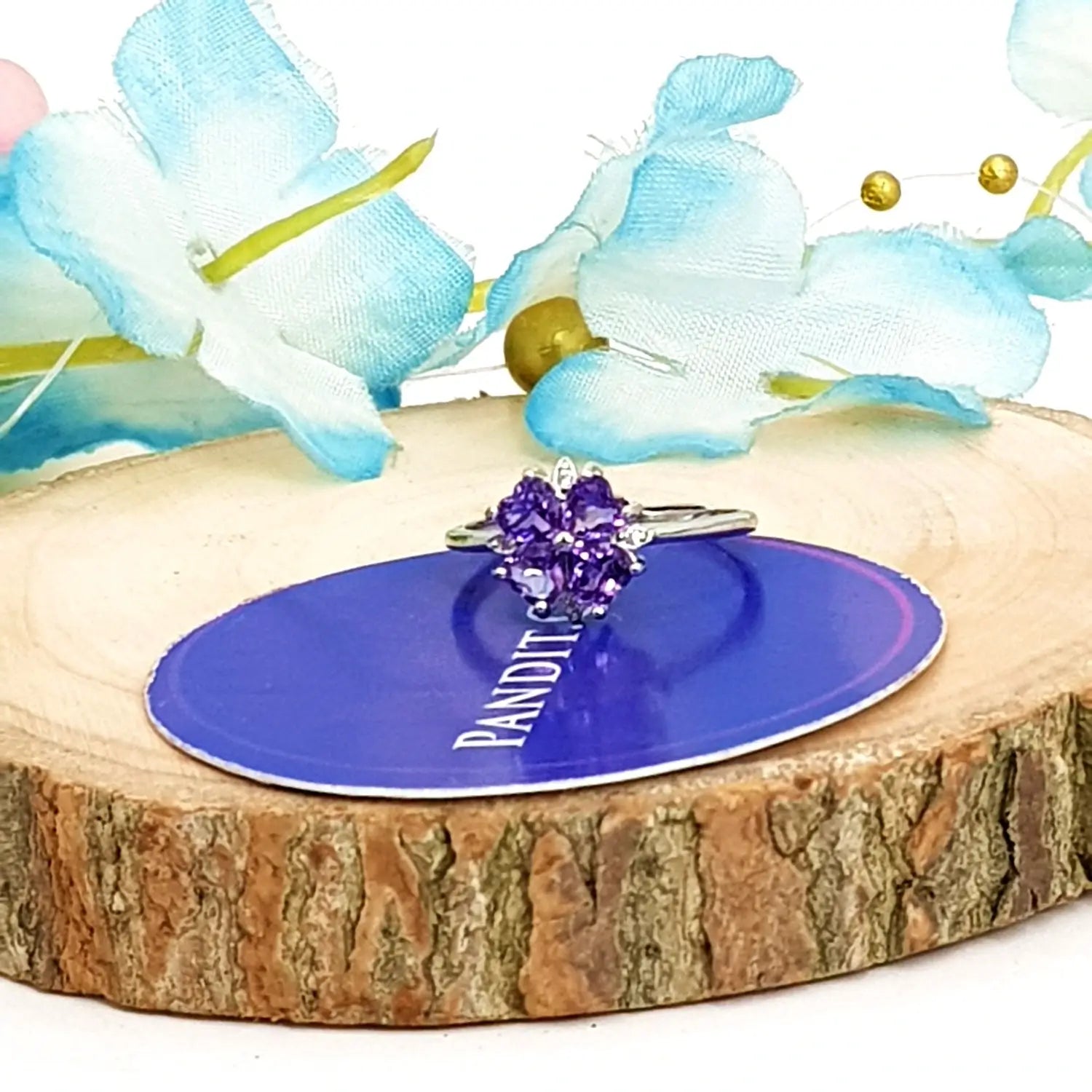 Amethyst Adjustable Ring