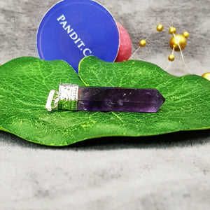 Amethyst Cap Pencil Pendant