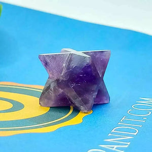 Amethyst Merkaba Star