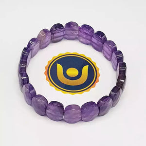 Amethyst Oval Faceted Bracelet