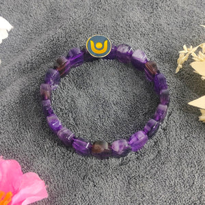 Amethyst Oval Faceted Bracelet