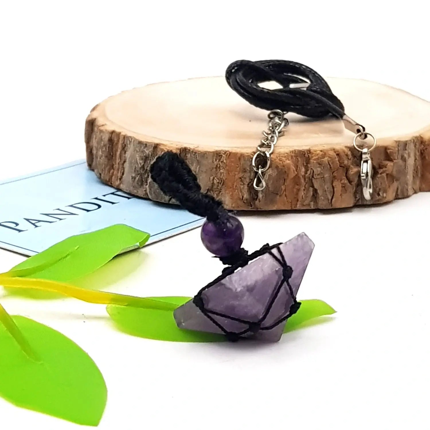 Amethyst Pyramid Pendant