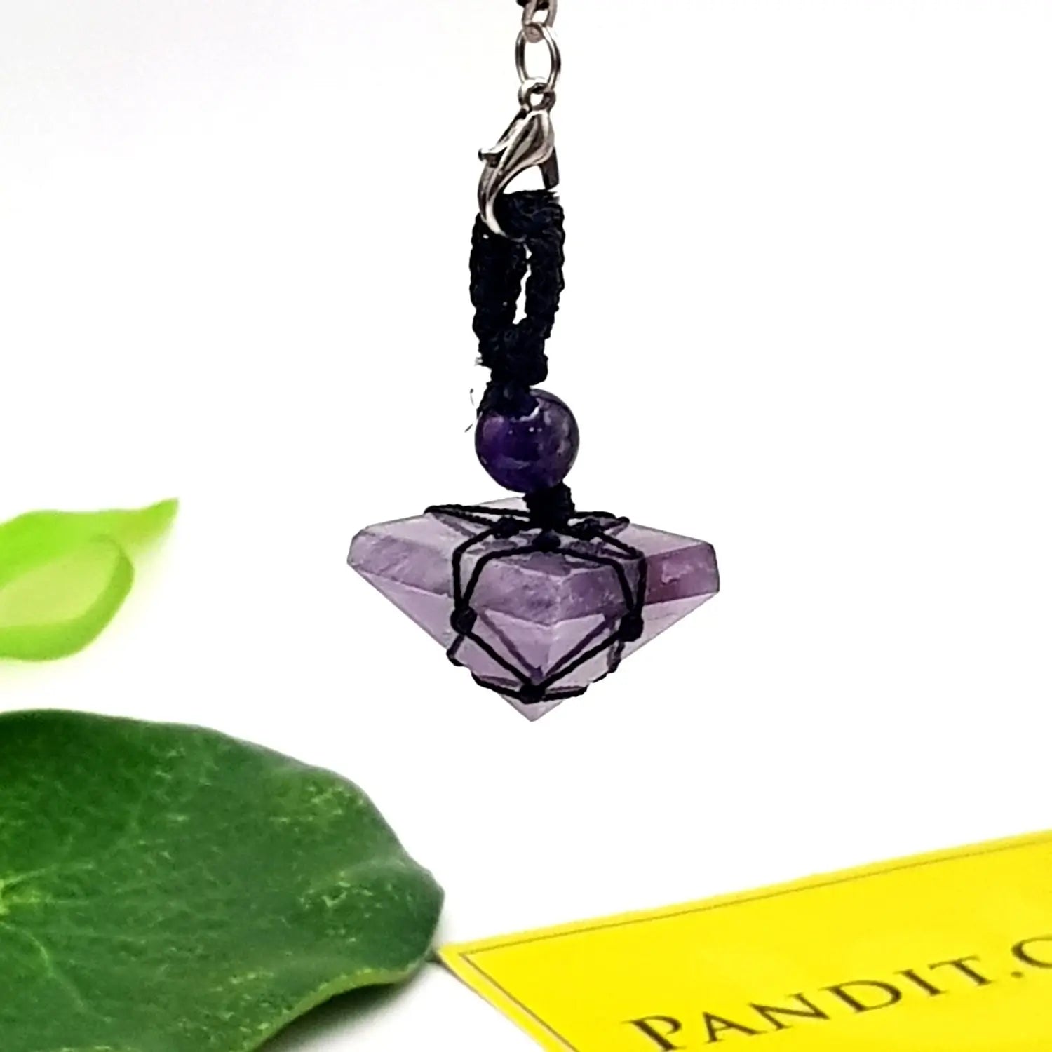 Amethyst Pyramid Pendant