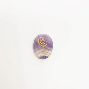 Amethyst Reiki Symbol Healing Stones Set