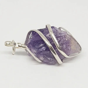 Amethyst Spiral Pendant