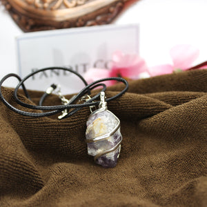 Amethyst Spiral Pendant