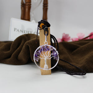 Amethyst Tree of Life Pendant