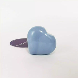 Angelite Healing Crystal Heart Stone