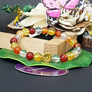 Aries Zodiac Sign Bracelet — bracelet worn on wrist demonstration