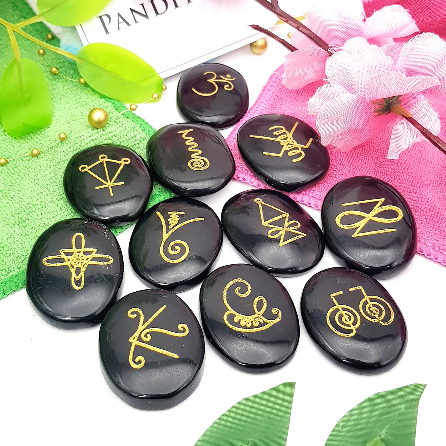 Black Agate Karuna Reiki Symbol Set