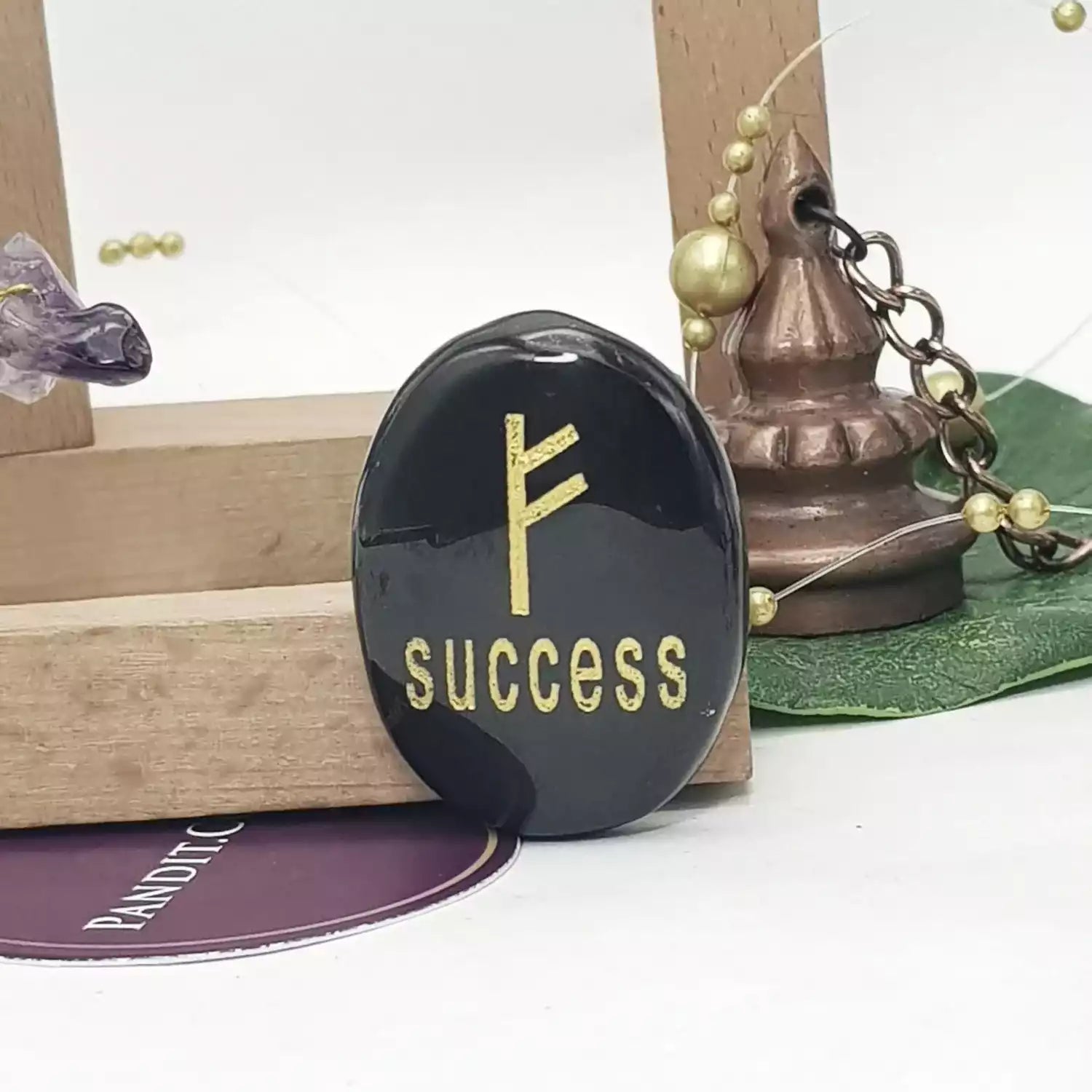 Black Agate Success Coin