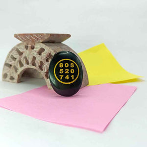 Black Agate Zibu Symbol Coin