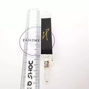 Black Banded Agate Healing Stone Wand