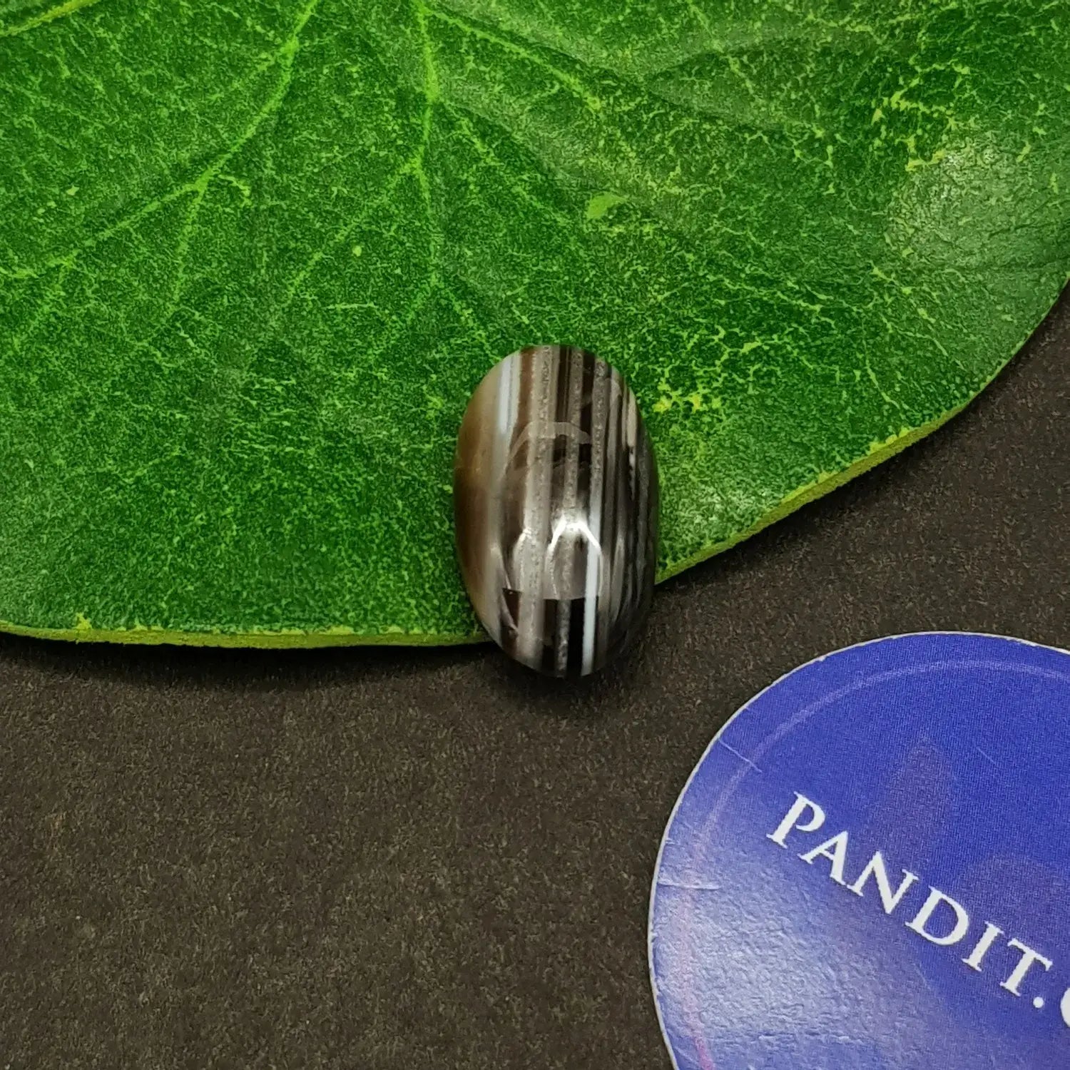 Black Banded Agate Onyx Gemstone