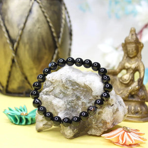 Black Banded Agate Onyx Bracelet
