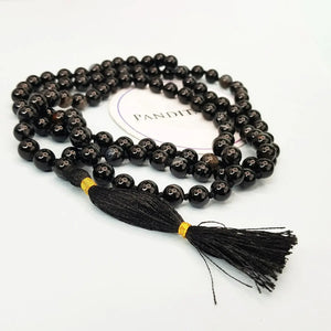 Black Banded Agate Onyx Mala