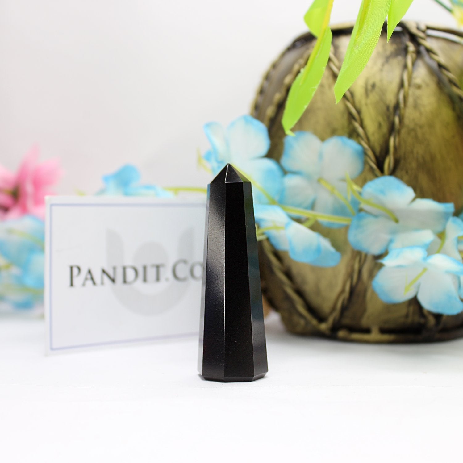 Black Banded Agate Pencil Tower Point