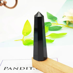 Black Banded Agate Pencil Tower Point