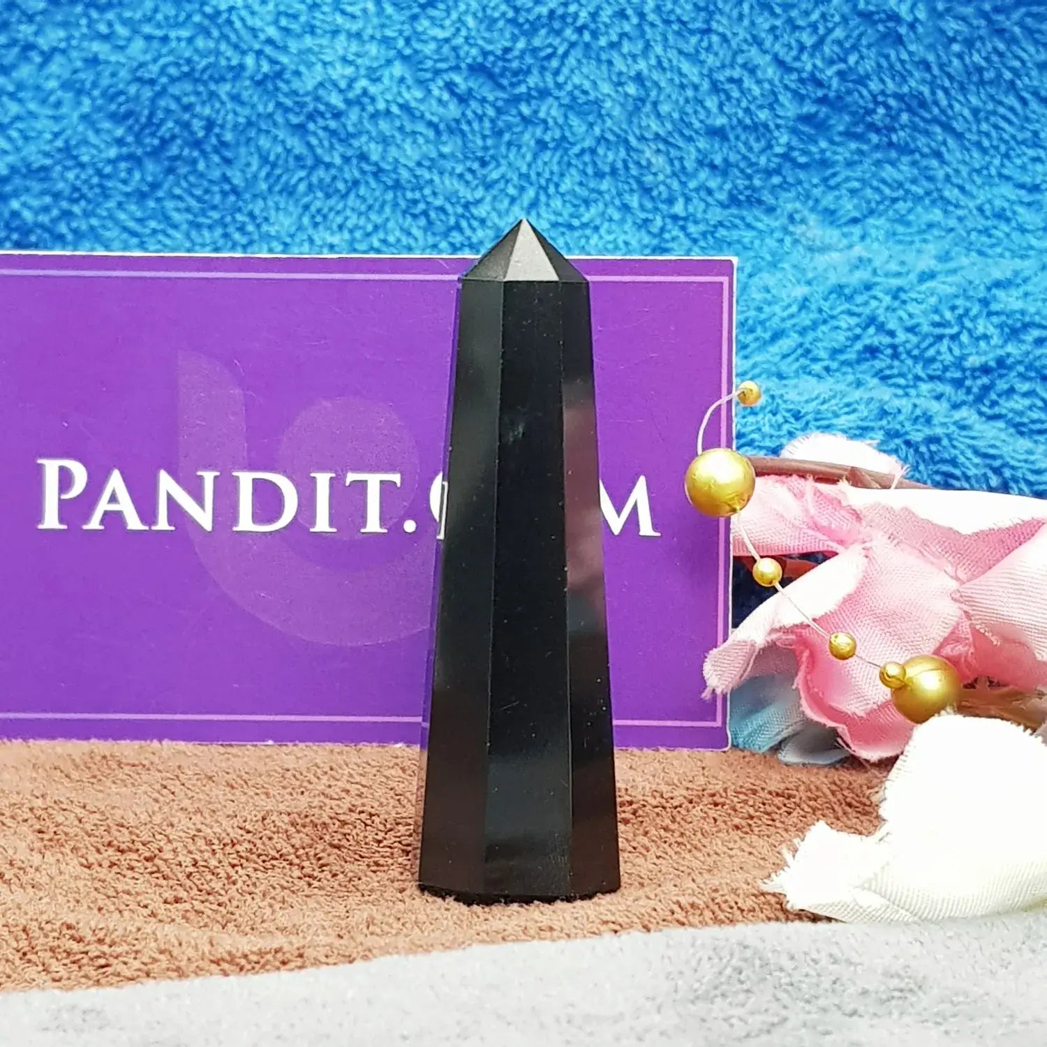 Black Banded Agate Pencil Tower Point