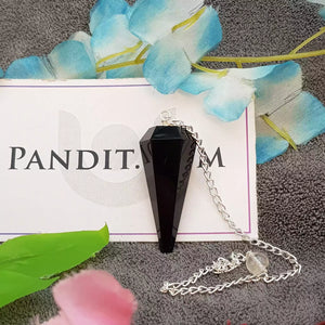 Black Obsidian Dowsing Pendulum