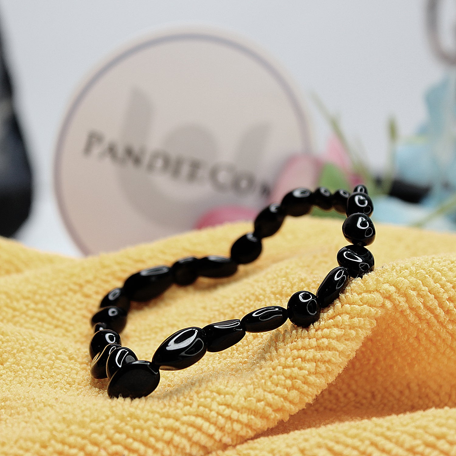 Black Obsidian Tumble Bracelet