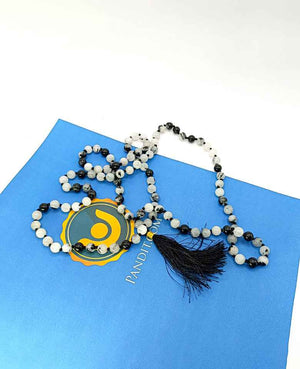Black Rutilated Quartz Mala