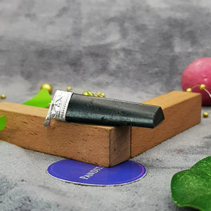 Black Tourmaline Cap Pencil Pendant