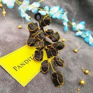 Black Tourmaline Car Hanging Raw Stones