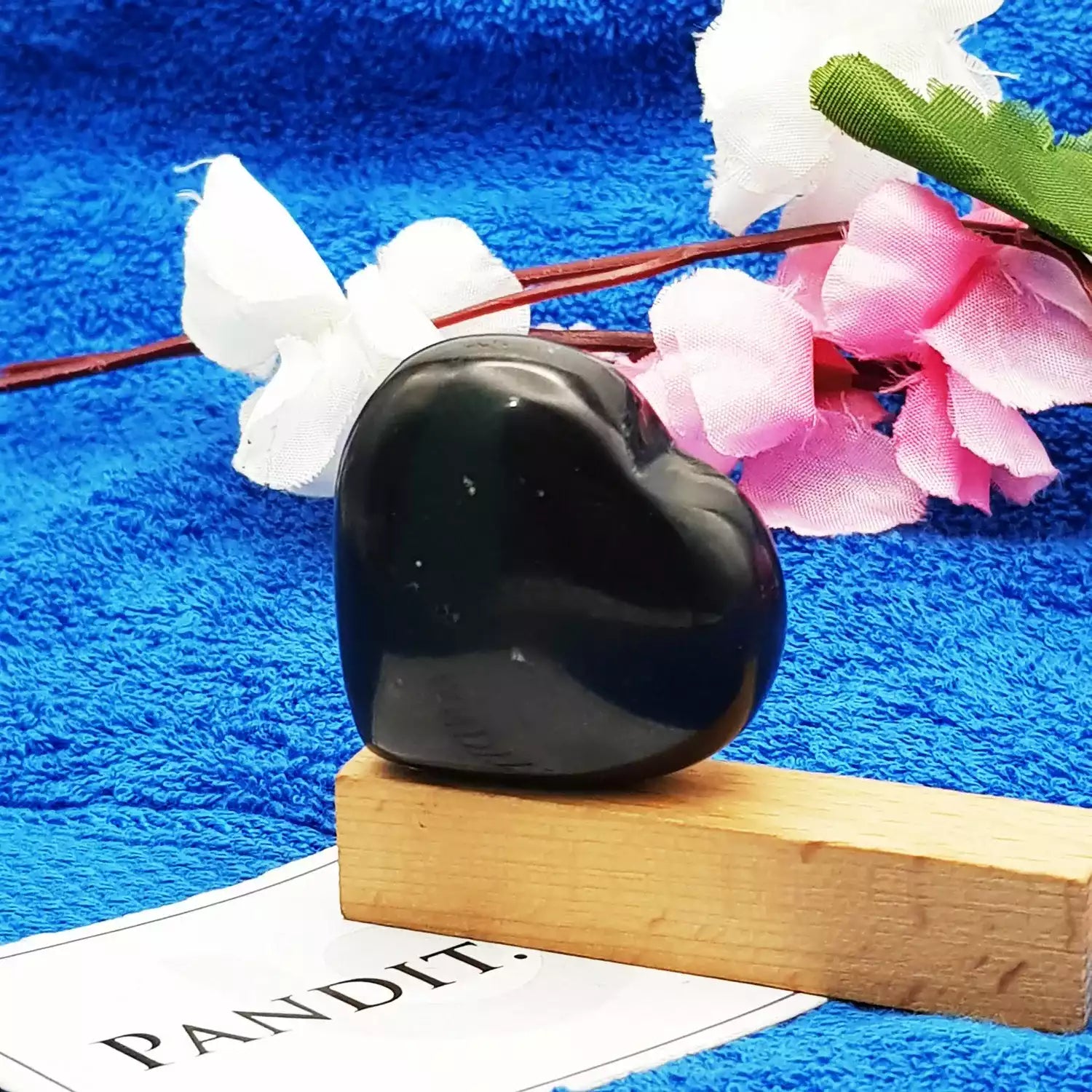 Black Tourmaline Healing Crystal Heart Stone