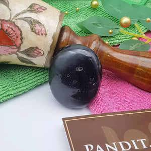 Black Tourmaline Healing Crystal Palm Stone