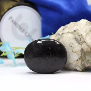 Black Tourmaline Healing Crystal Palm Stone