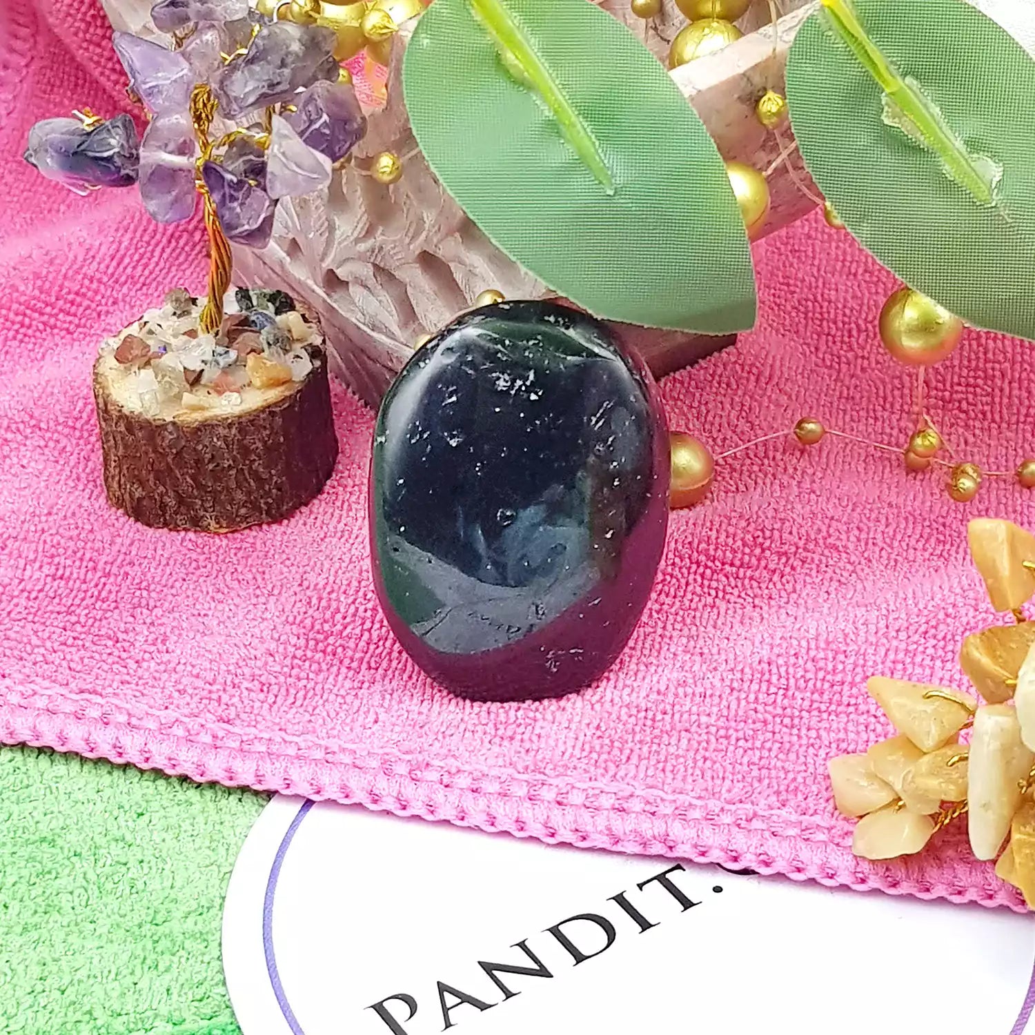 Black Tourmaline Worry Stone