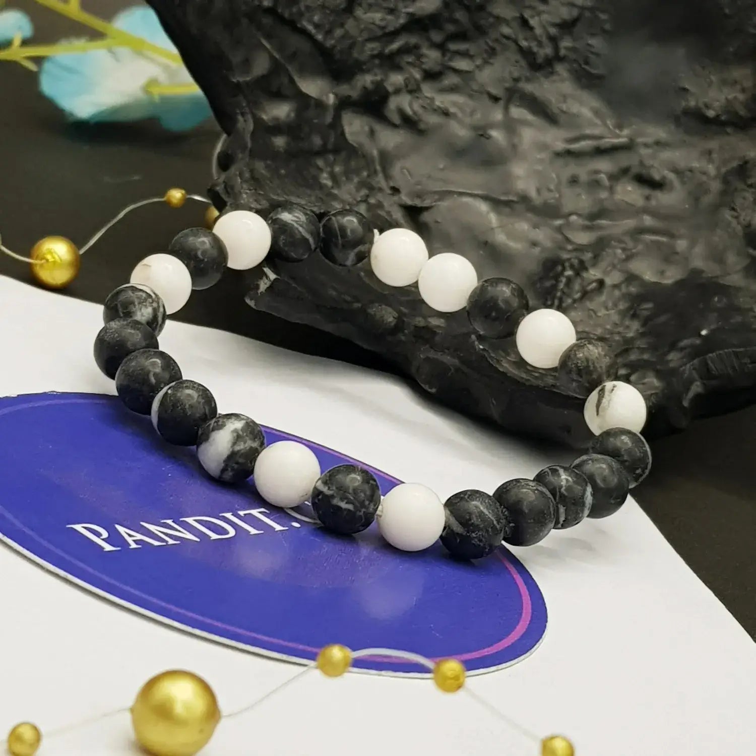 Black White Jasper Bracelet