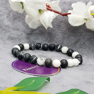 Black White Jasper Bracelet